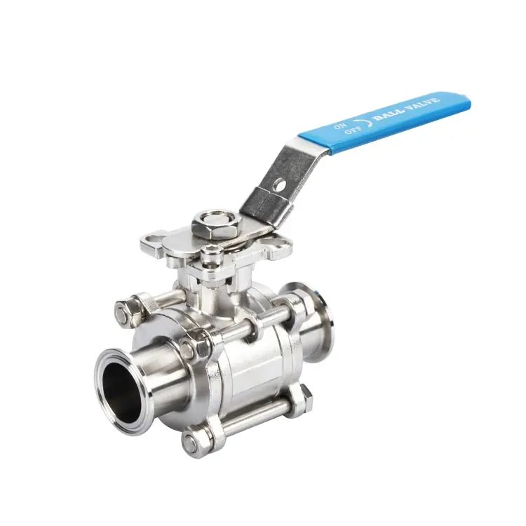 sanitary ball valves with tri-clamp