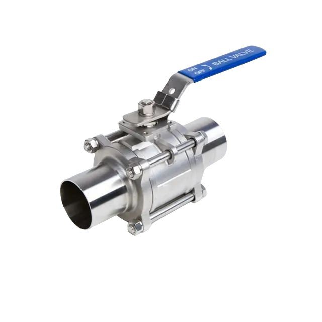 3-pc sanitary ball valve weld