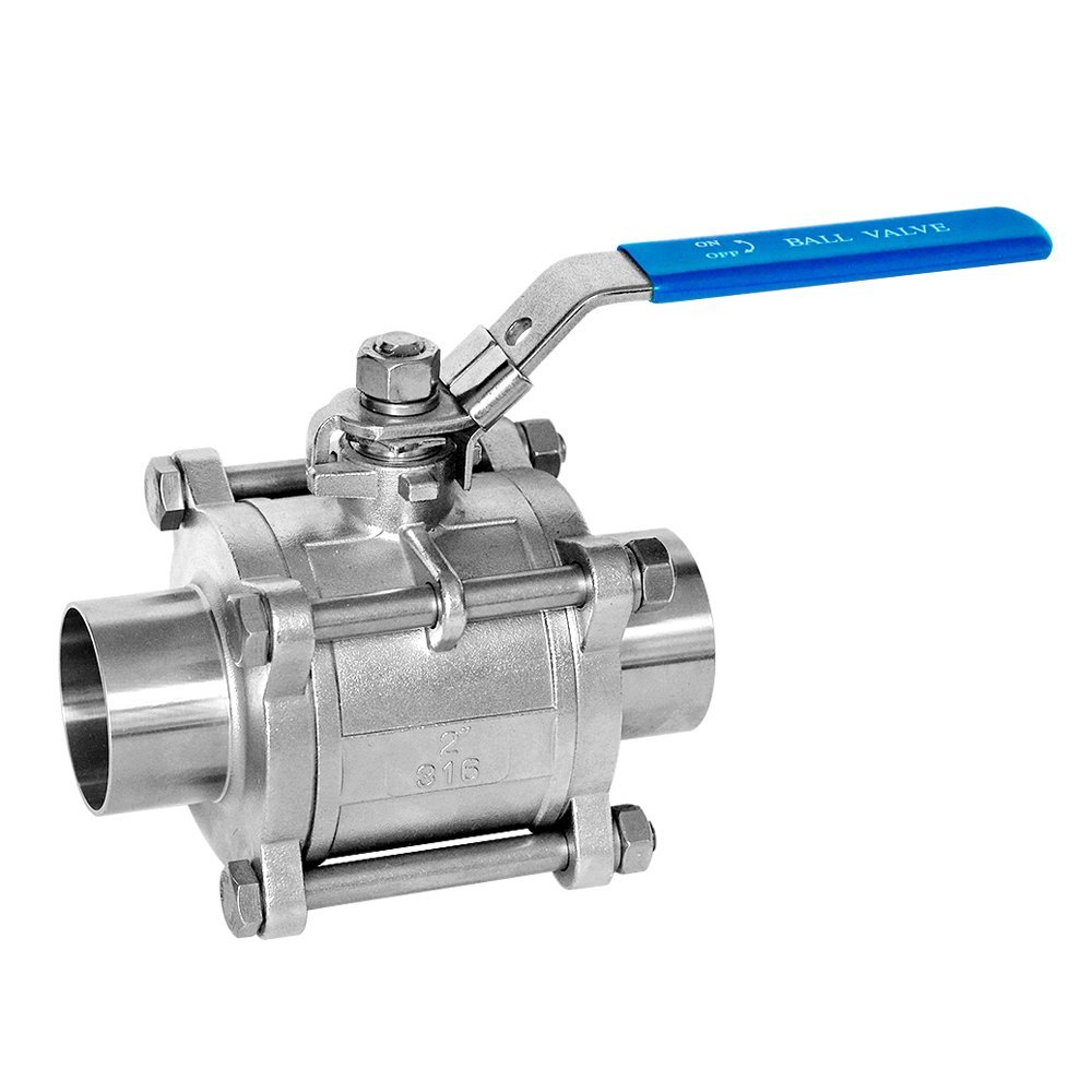 three piece ball valve stainless steel