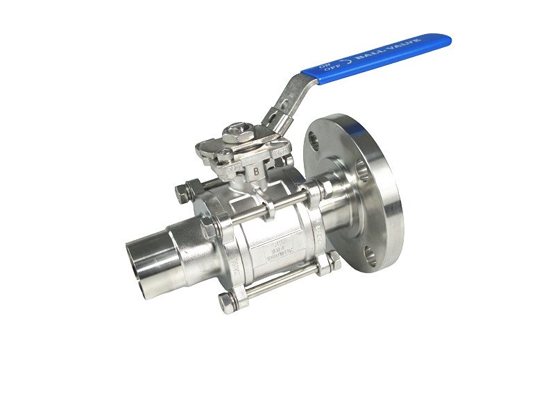 3-pc-sanitary flange ball-valves