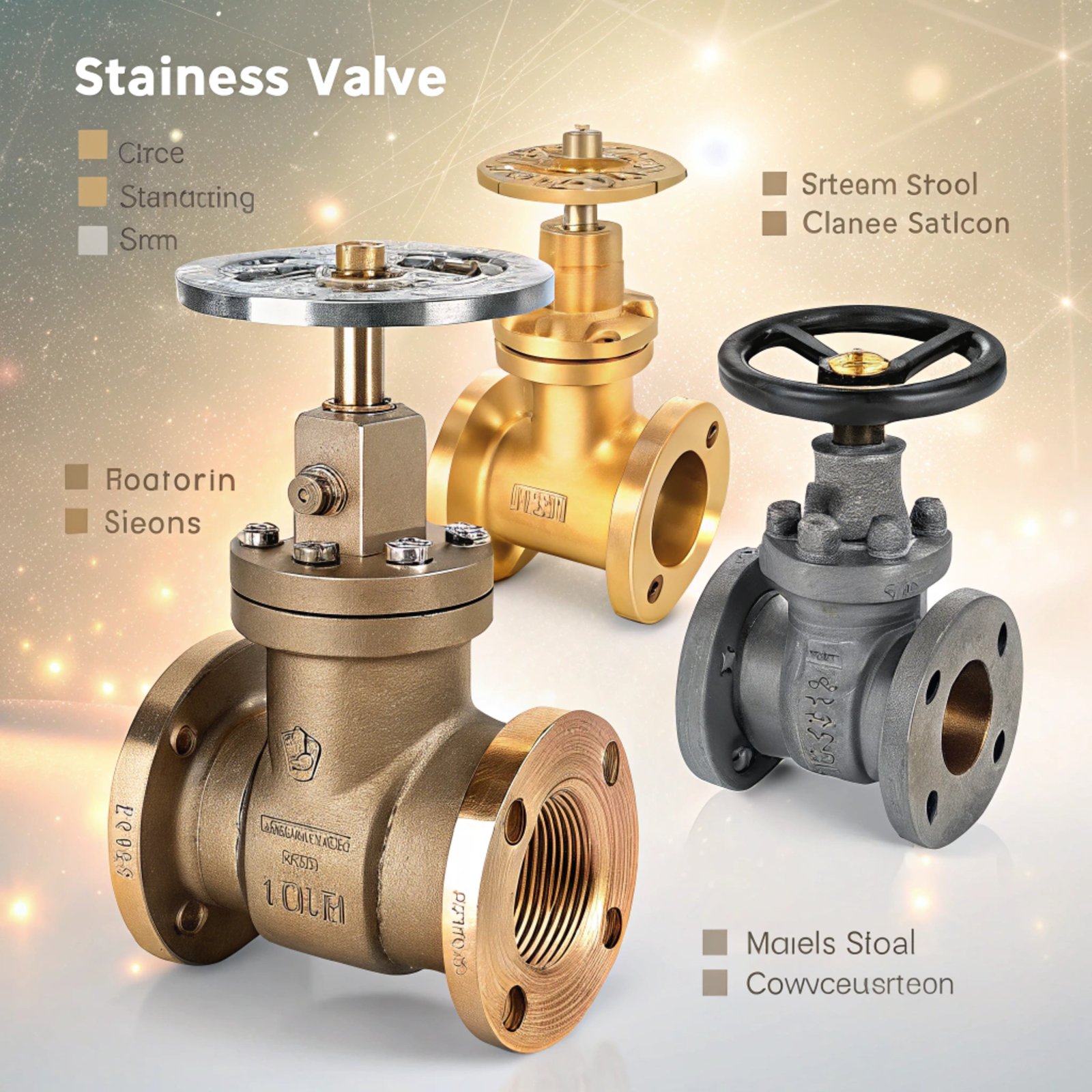 High-quality stainless valves, featuring industrial-grade precision and durability