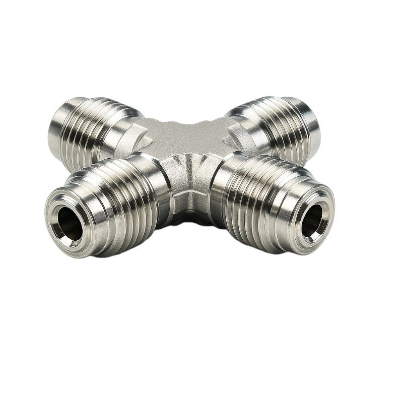 metal gasket face seal cross fitting
