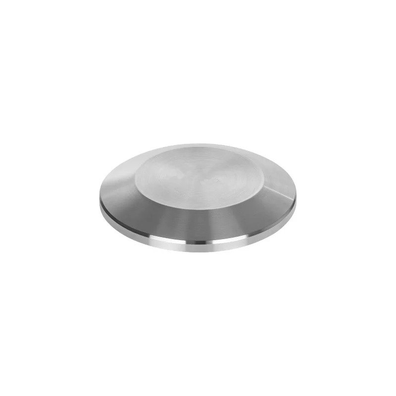 Stainless steel clamp solid end sanitary cap, tri-clamp blank end cap for hygienic piping, food, beverage, brewery, and pharmaceutical applications