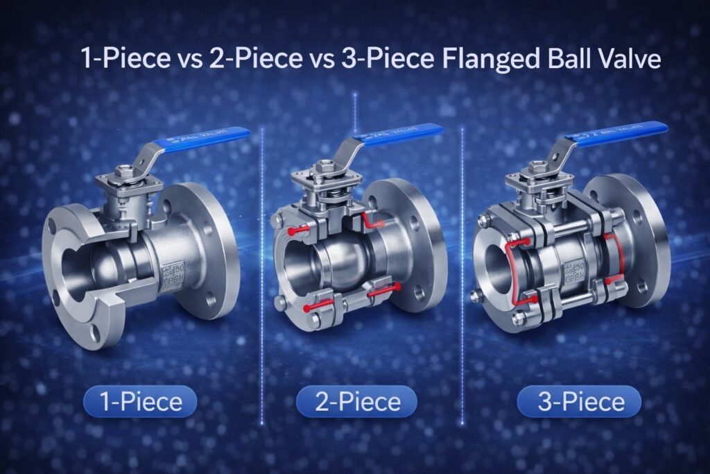 1-Piece vs 2-Piece vs 3-Piece Flanged Ball Valves
