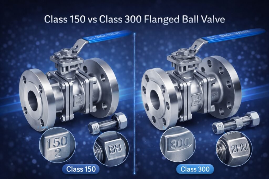 Class 150 vs Class 300 Flanged Ball Valve