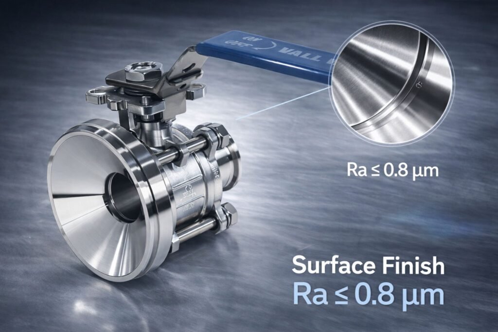 Surface Finish For Sanitary Valve