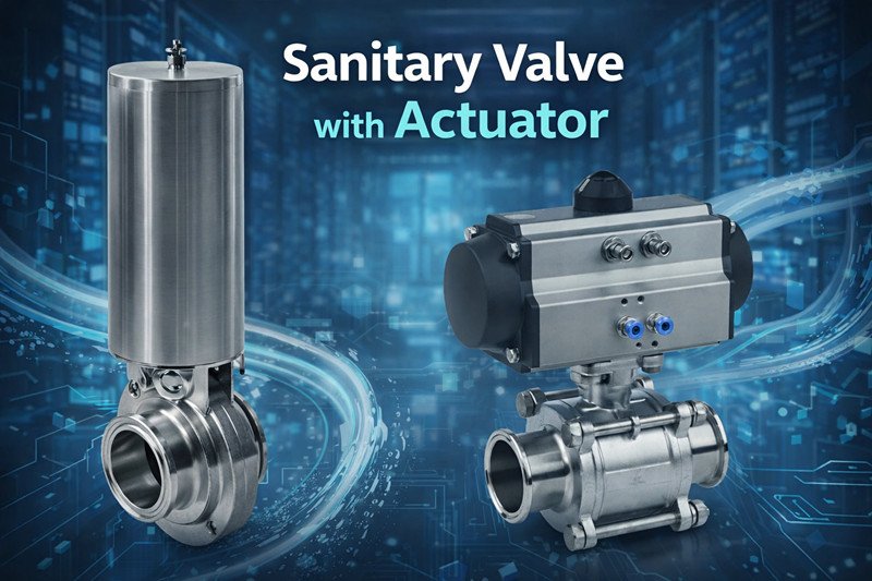 Sanitary Valve with Actuator