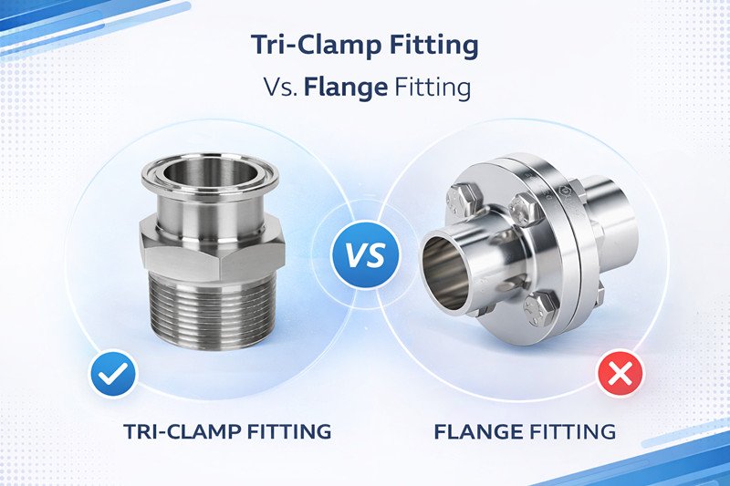Tri-clamp vs flanged connections For Data Center Cooling