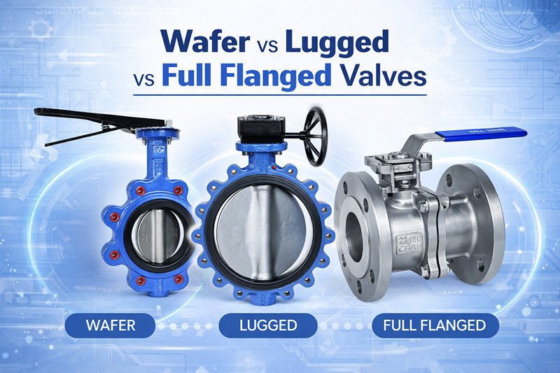 Wafer vs lugged vs full flanged valves