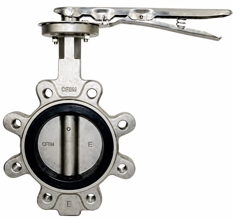 lug butterfly valve threaded holes design