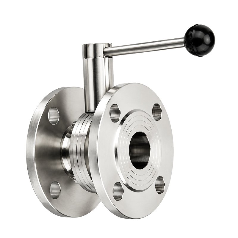 flange sanitary butterfly valve